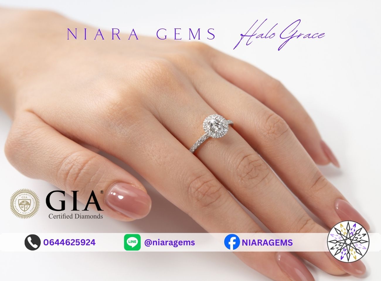 Halo Grace Ring Model