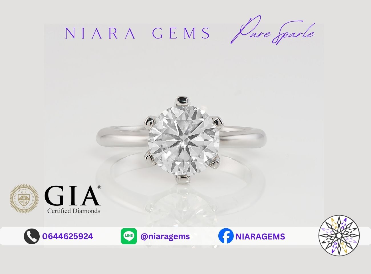 Pure Sparkle Ring Front